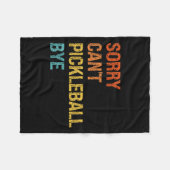 Couverture Polaire Sorry Cant Ckleball Bye Sarcastic Ckleball Player  (Devant (Horizontal))