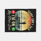 Couverture Polaire Sorry Can't Talk I'm On My Other Line Reel Cool Fi (Devant (Horizontal))