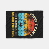 Couverture Polaire Sorry I Can't I Have A Board Meeting Surfing Graph (Devant (Horizontal))