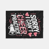 Couverture Polaire Sorry I Can't I Have Cheer Practice Cheerleader (Devant (Horizontal))