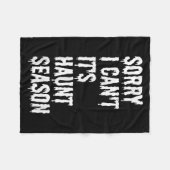 Couverture Polaire Sorry I Can't It's Haunt Season Funny Halloween Gh (Devant (Horizontal))