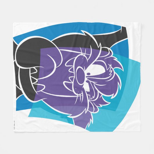 Couverture Polaire Sortie de langue TAZ™ stylisée (Devant (Horizontal))