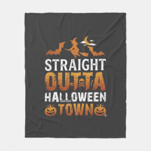 Couverture Polaire Sortie directe de la ville d'Halloween Sorcière Lu