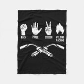 Couverture Polaire Soudure à souder à ciseaux de papier-roche (Devant)