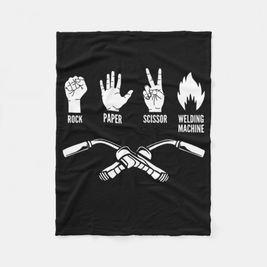 Couverture Polaire Soudure à souder à ciseaux de papier-roche (Devant)