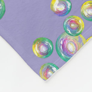 Couverture Polaire Souffler Rainbow bulles de savon Bulle de bulle