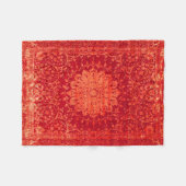 Couverture Polaire Souk couché de soleil : Motif marocain d'Orange Ma (Devant (Horizontal))