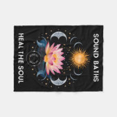 Couverture Polaire Sound Baths Heal The Soul Wellness New Age Sritual (Devant (Horizontal))