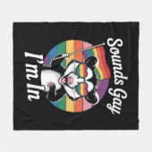 Couverture Polaire Sounds Gay I'm In Possum Funny LGBTQ Pride Arc-en- (Devant (Horizontal))