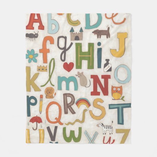 Couverture Polaire Soupe Alphabet (Devant)