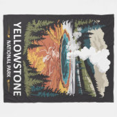 Couverture Polaire Source chaude du Parc national de Yellowstone (Devant (Horizontal))