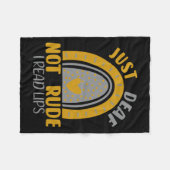 Couverture Polaire Sourd Pas Rude Arc-en-ciel Sourde Sensibilisation  (Devant (Horizontal))