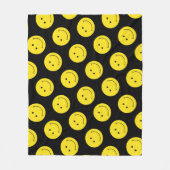 Couverture Polaire Sourire grinçant Visage jaune (Devant)