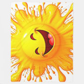 Couverture Polaire Sourires de soleil : Explosion de joie (Devant)