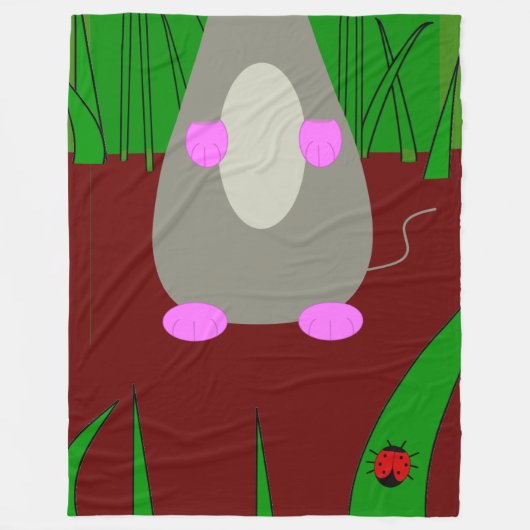 Couverture Polaire Souris (Devant)