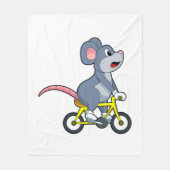 Couverture Polaire Souris avec vélo (Devant)