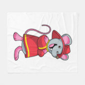 Couverture Polaire Souris comme pompier avec casque (Devant (Horizontal))