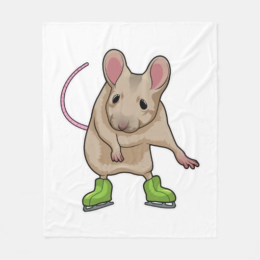 Couverture Polaire Souris Patinage sur glace Patins sur glace (Devant)