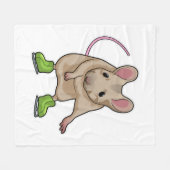 Couverture Polaire Souris Patinage sur glace Patins sur glace (Devant (Horizontal))