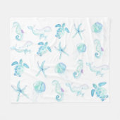 Couverture Polaire Sous la mer (Devant (Horizontal))