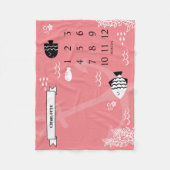 Couverture Polaire Sous la mer Baby Milestone (Devant)