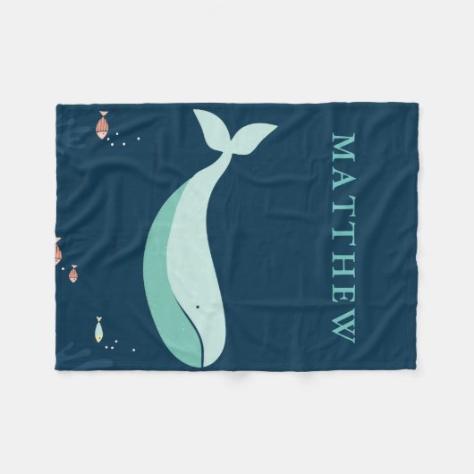 Couverture Polaire Sous le bébé d'ouatine de baleine de (Devant (Horizontal))