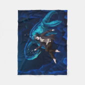 Couverture Polaire Sous l'eau avec un Plesiosaure (Devant)