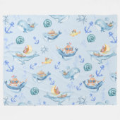 Couverture Polaire Sous les créatures marines et la vie marine (Devant (Horizontal))