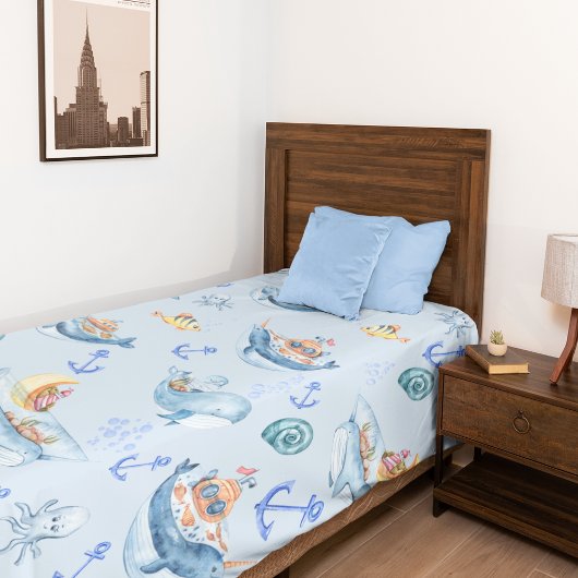 Couverture Polaire Sous les créatures marines et la vie marine