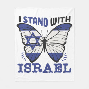 Couverture Polaire Soutenez Israël - Je Suis Avec Israël