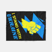 Couverture Polaire Soutenez Le Drapeau De L'Ukraine Anti-Poutine Dite (Devant (Horizontal))