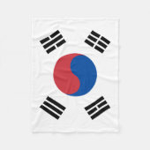 Couverture Polaire South Korea Flag (Devant)