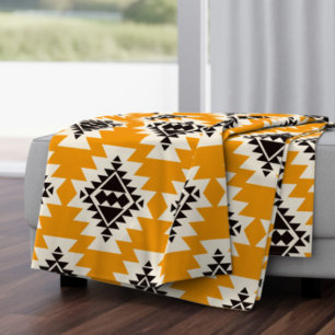 Couverture Polaire Southwest Spirit - Native American Bold Geometry