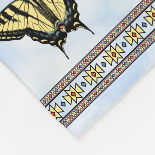 Couverture Polaire Southwest Yellow Swallowtail Butterfly Large (Coin)