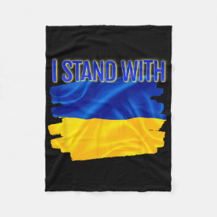 Couverture Polaire Soutien à la Paix Mondiale Drapeau Ukrainien Je Su
