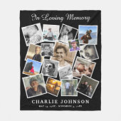 Couverture Polaire Souvenir 17 Collage de photos (Devant)