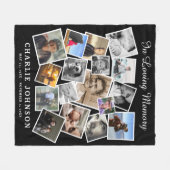 Couverture Polaire Souvenir 17 Collage de photos (Devant (Horizontal))