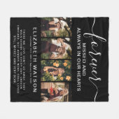 Couverture Polaire Souvenir 4 Collage de photos pour toujours dans no (Devant (Horizontal))