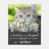 Couverture Polaire Souvenir commémoratif du chat animal de compagnie  (Devant)