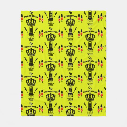 Couverture Polaire Souvenir commémoratif du couronnement du roi Charl (Devant)