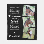 Couverture Polaire Souvenir commémoratif moderne Personnalisé 3 Photo (Devant)