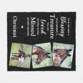 Couverture Polaire Souvenir commémoratif moderne Personnalisé 3 Photo (Devant (Horizontal))