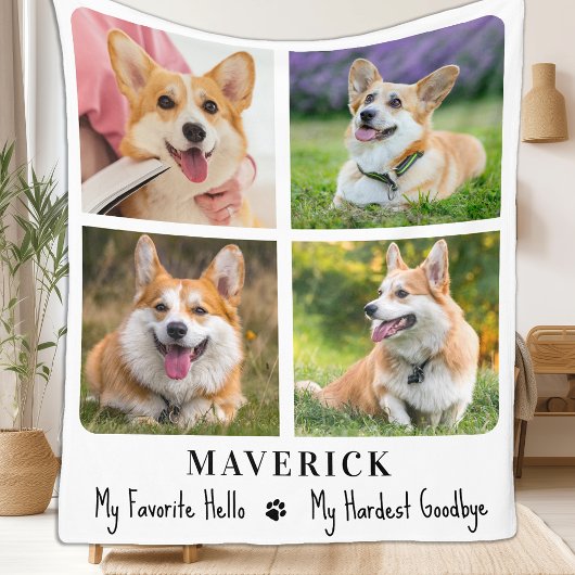 Couverture Polaire Souvenir du chien commémoratif pour animaux de com