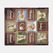 Couverture Polaire Souvenir du souvenir de l'animal de compagnie rust (Devant (Horizontal))