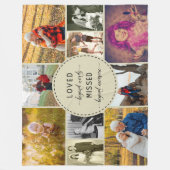 Couverture Polaire Souvenir Multi Photo Love Beyond Words Natural (Devant)