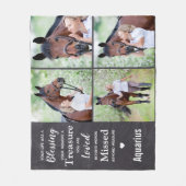 Couverture Polaire Souvenir Personnalisé 4 Photo Collage Mémorial (Devant)