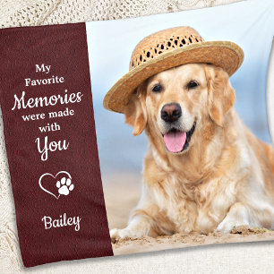 Couverture Polaire Souvenirs favoris Amoureux des chiens Pet Loss Pet