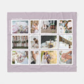 Couverture Polaire Souvenirs mariages Photo Collage Keepsaké (Devant (Horizontal))