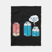 Couverture Polaire Soy Milk He Must Be Spanish Funny Pun Vegan Gift (Devant)