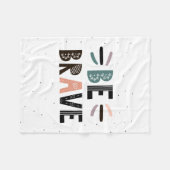 Couverture Polaire Soyez courageux (Devant (Horizontal))